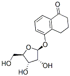 1(2H)-Naphthalenone, 3,4-dihydro-5-(.beta.-D-ribofuranosyloxy)- 结构式