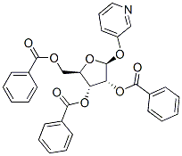 .beta.-D-Ribofuranoside, 3-pyridinyl, 2,3,5-tribenzoate 结构式