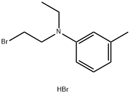 N1-(2-BROMOETHYL)-N1-ETHYL-3-METHYLANILINE HYDROBROMIDE 结构式