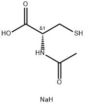 乙酰半胱氨酸钠 结构式