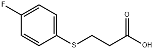 3-[(4-氟苯基)硫烷基]丙酸 结构式