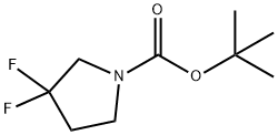 1-BOC-3,3-二氟吡咯烷 结构式