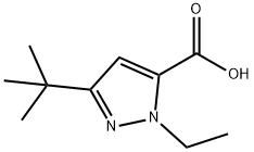 3-(TERT-BUTYL)-1-ETHYL-1H-PYRAZOLE-5-CARBOXYLICACID 结构式