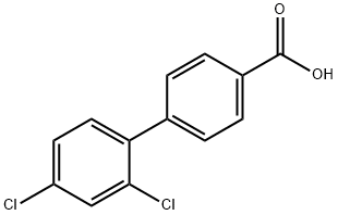 2',4'-二氯-[1,1'-联苯]-4-羧酸 结构式