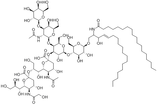双唾液酸神经节苷酯GD1B 结构式