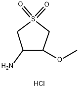 (4-甲氧基-1,1-二氧代四氢-3-噻吩)胺盐酸盐 结构式