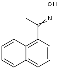 (Z)-1-(萘-1-基)乙酮肟 结构式