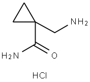 1-(氨基甲基)环丙酰胺盐酸盐 结构式