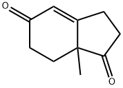 7A-甲基-2,3,5,6,7,7A-六氢-1H-茚-1,5-二酮 结构式