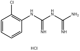 1-(2-氯苯基)双胍 结构式