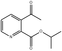 3-乙酰基吡啶-2-羧酸异丙酯 结构式