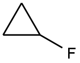 Fluorocyclopropane 结构式