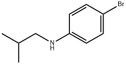 4-溴-N-(2-甲基丙基)苯胺 结构式