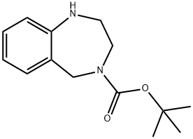 4-叔丁氧羰基-2,3,4,5-四氢-1H-苯并[E][1,4]二氮杂卓 结构式