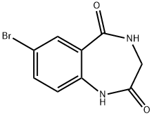7-溴-3,4-二氢-1H-苯并[E][1,4]二氮杂卓-2,5-二酮 结构式
