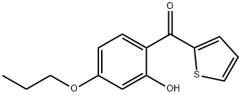 2-HYDROXY-4-PROPOXYPHENYLTHIENOYLKETONE 结构式