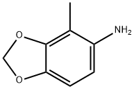 4-甲基苯并[D][1,3]二氧杂环戊烯-5-胺 结构式