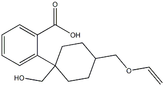 4-(乙烯氧基甲基)环己基甲基苯甲酸酯 结构式