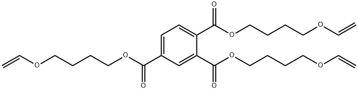 三[4-(乙烯氧)丁基]偏苯三甲酸酯 结构式