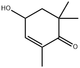 4-hydroxy-2,6,6-trimethylcyclohex-2-en-1-one 结构式
