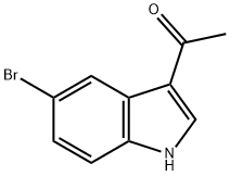 3-乙酰基-5-溴吲哚 结构式