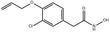 3-Chloro-N-hydroxy-4-(2-propenyloxy)benzeneacetamide 结构式