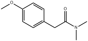 N,N-二甲基-2-(4-甲氧基苯基)-乙酰胺 结构式