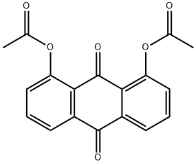 1,8-DIACETOXYANTHRAQUINONE 结构式