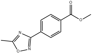 4-(5-甲基-1,2,4-噁二唑-3-基)苯甲酸甲酯 结构式