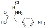 H-P-AMINO-D-PHE-OH HCL 结构式