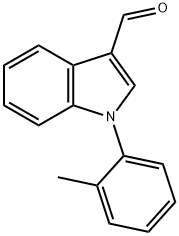 1-(2-METHYLPHENYL)INDOLE-3-CARBOXALDEHYDE 结构式