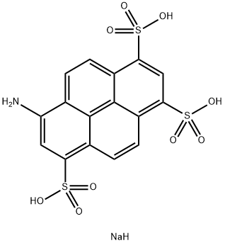 8-氨基芘-1，3，6-三磺酸三钠盐 结构式
