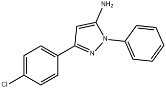 5-氨基-3-(4-氯苯基)-1-苯基吡唑 结构式