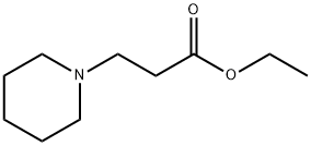 3-(1-哌啶基)-丙酸乙酯 结构式