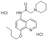 N-(8-Butoxy-5-quinolyl)-1-piperidineacetamide dihydrochloride 结构式