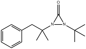 1-(1,1-Dimethylethyl)-2-(1,1-dimethyl-2-phenylethyl)diaziridin-3-one 结构式