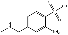 3-amino-alpha-(methylamino)toluene-4-sulphonic acid  结构式