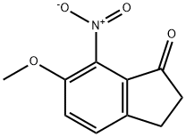 6-甲氧基-7-硝基-1-茚酮 结构式