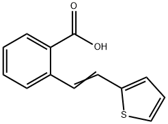 2-[Β(2-噻吩基)乙烯基]苯甲酸 结构式
