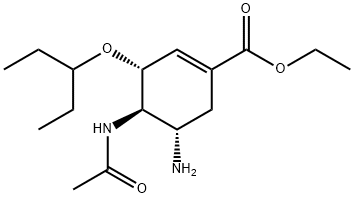 奥司他韦磷酸盐 结构式
