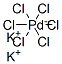 六氯钯(IV)酸钾 结构式