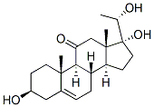 5-PREGNENE-3BETA, 17ALPHA, 20BETA-TRIOL-11-ONE) 结构式