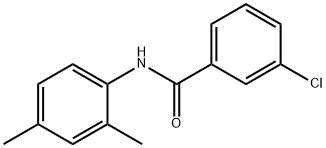 3-氯-N-(2,4-二甲基苯基)苯甲酰胺 结构式