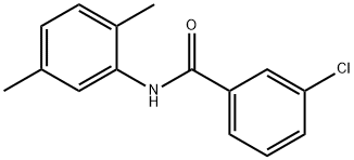 3-氯-N-(2,5-二甲基苯基)苯甲酰胺 结构式