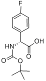 (R)-N-BOC-4-氟苯甘氨酸 结构式