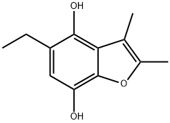 2,3-Dimethyl-5-ethyl-4,7-benzofurandiol 结构式