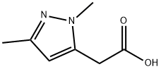 1,3-二甲基-1H-吡唑-5-乙酸 结构式