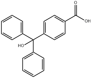 4-(二苯基羟甲基)-苯甲酸 结构式