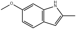 6-甲氧基-2-甲基吲哚 结构式