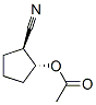 Cyclopentanecarbonitrile, 2-(acetyloxy)-, (1S,2R)- (9CI) 结构式